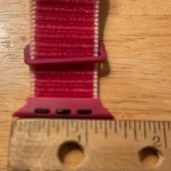 NEW (NWOT) 5-piece Apple Watch woven/velcro bands pink/purple/gray - Picture 10 of 13
